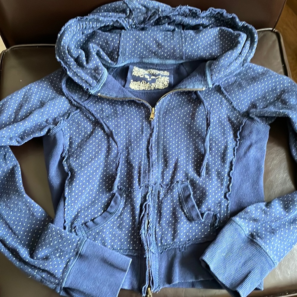 Zippered Hoodie with Side Accents to Flatter Figure